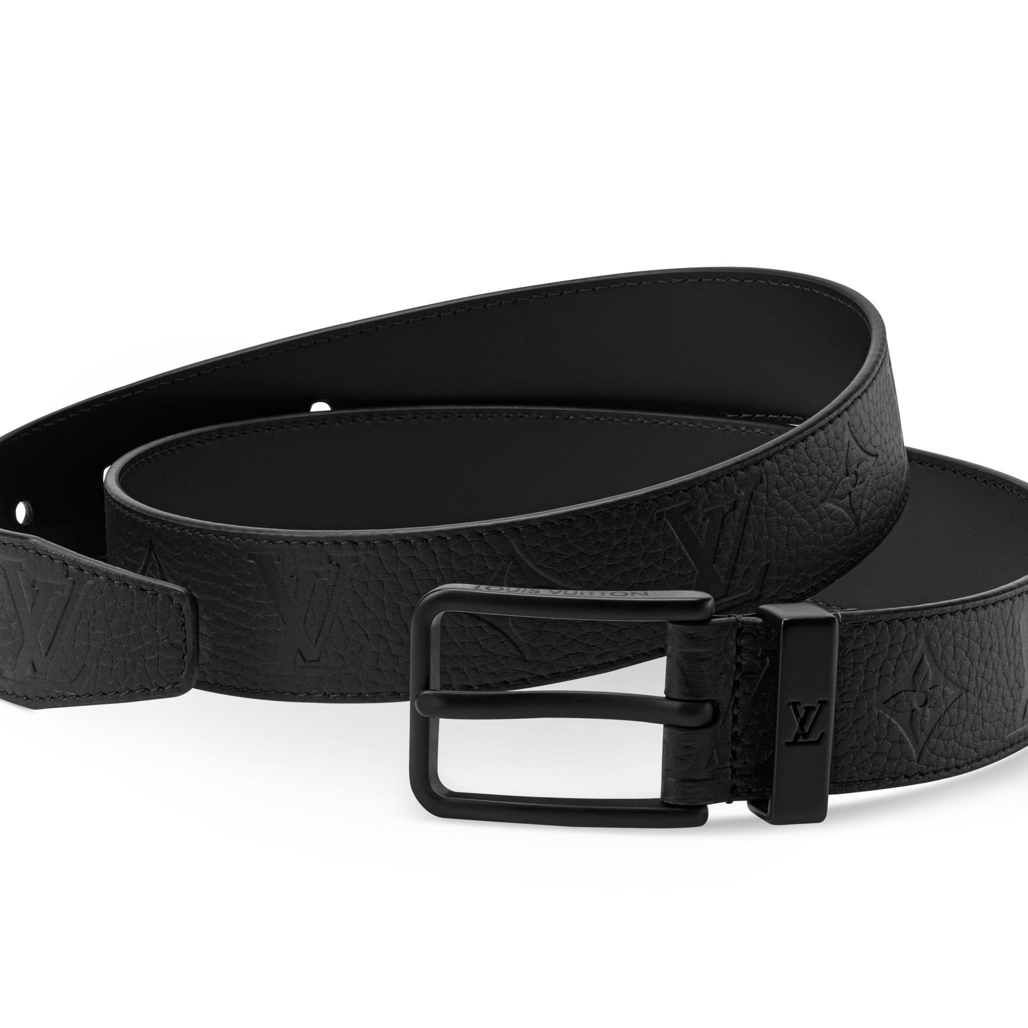 Pont Neuf Taurillon Monogram 35MM Belt - Luxury Taurillon Monogram